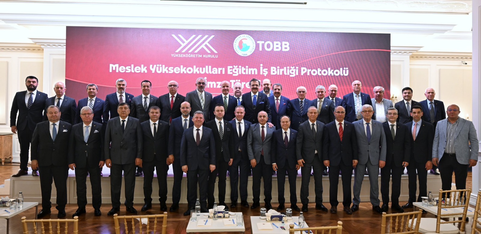 STB Başkanı Genç “Meslek Yüksekokulları Eğitim İş Birliği” Törenine Katılım Sağladı