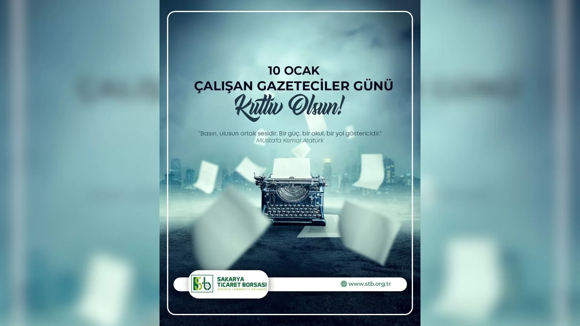 STB Yönetim Kurulu Başkanı Mustafa Genç 10 Ocak Çalışan Gazeteciler Gününü kutladı 